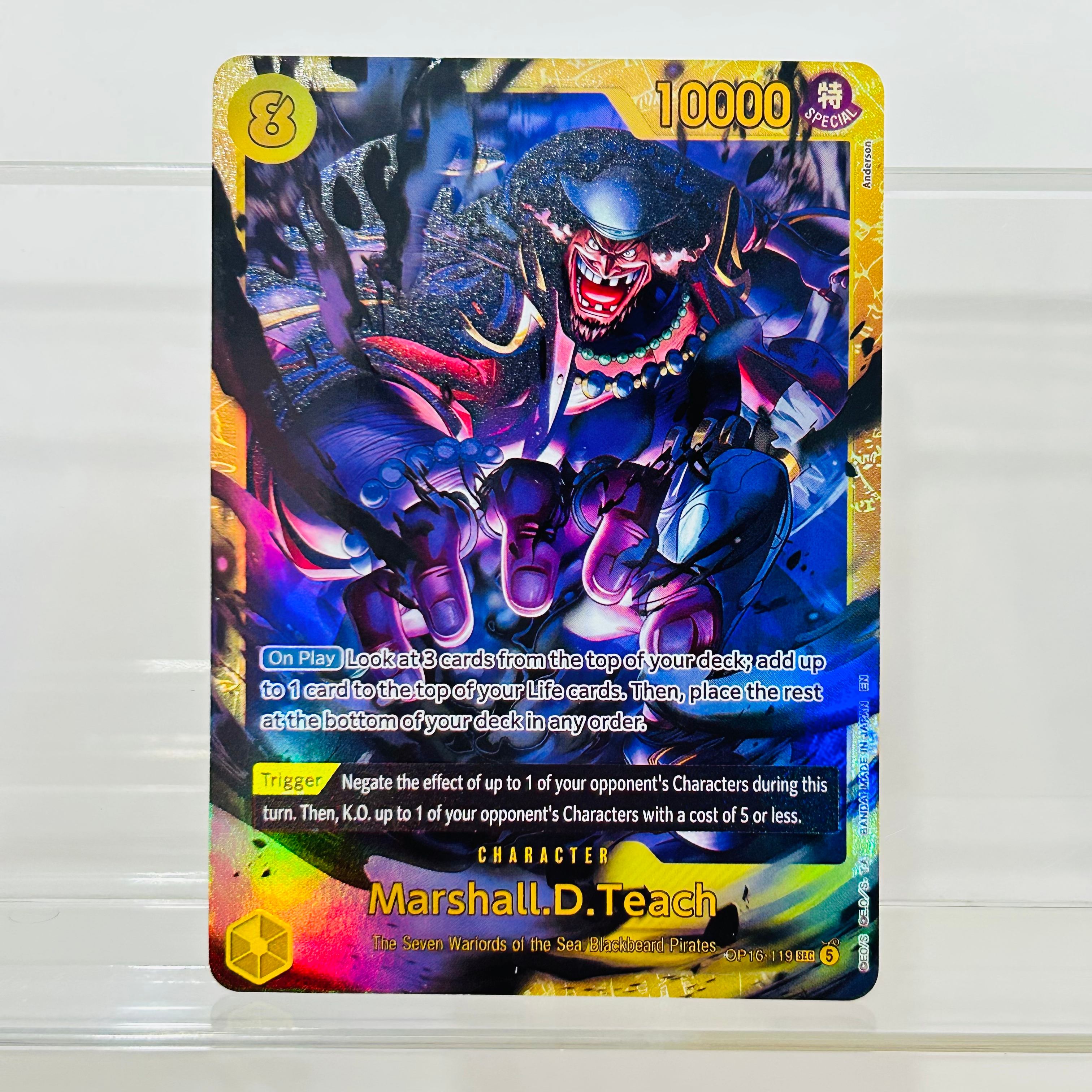 Art Craft Games - One Piece Marshall.D.Teach OP16-119 Character Card