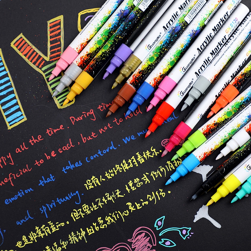Illustration Marker Set - 0.7mm Acrylic Paint Professional Marker pen