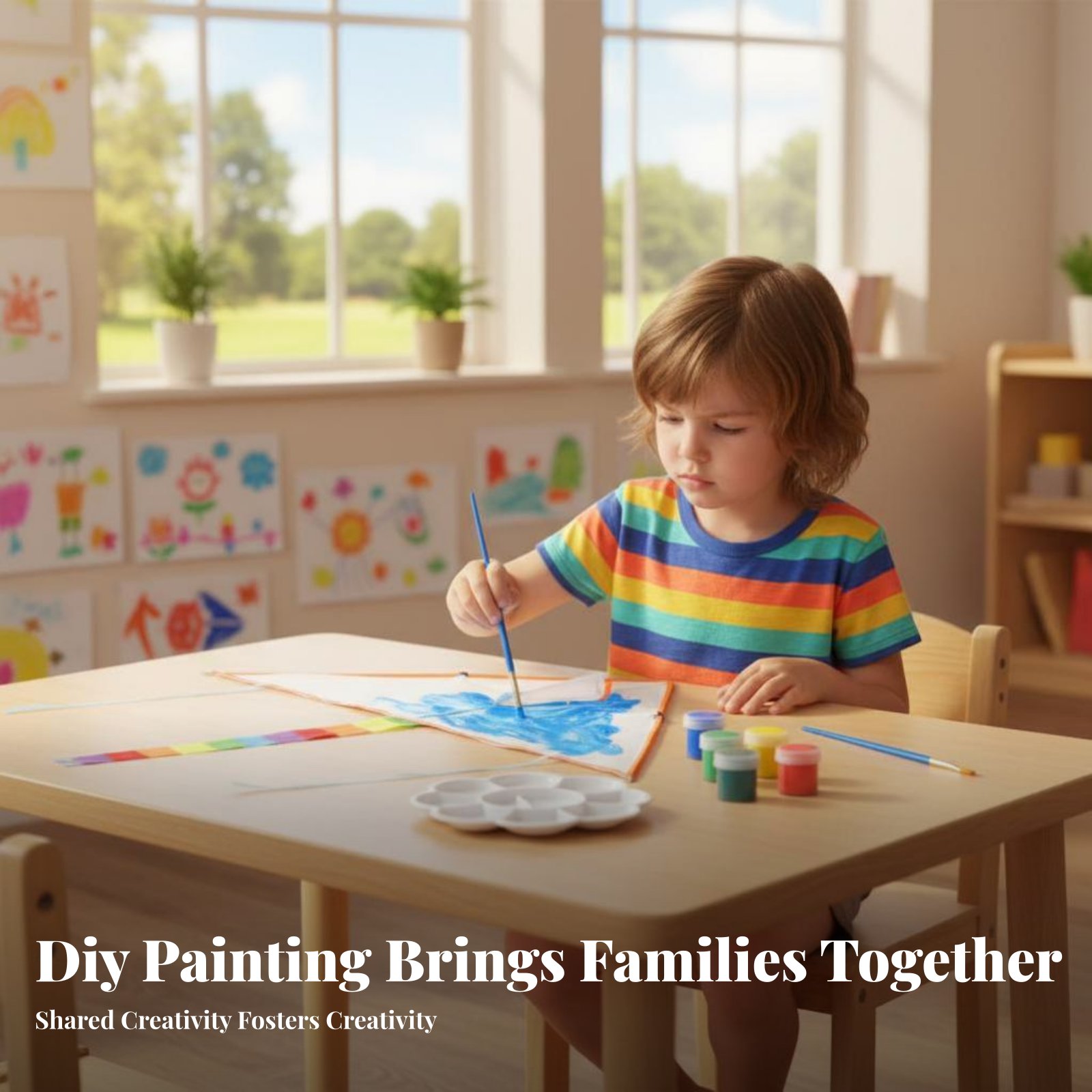 Art Craft Kite - DIY Hand-Painted Blank Kite for children,