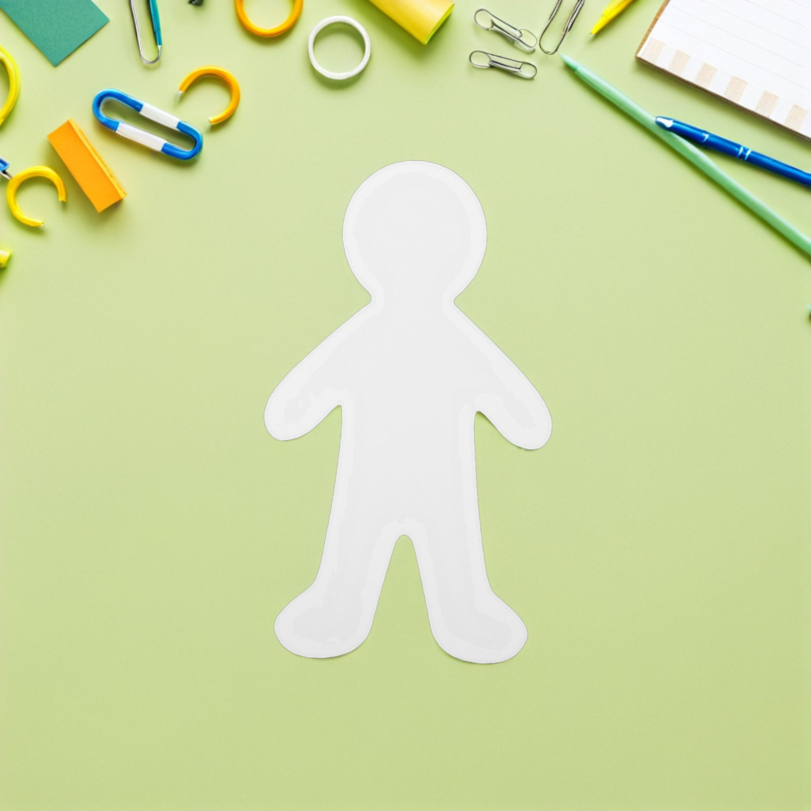 Art Craft Activities For Preschoolers - Blank Cardboard Person Cutouts for Kids