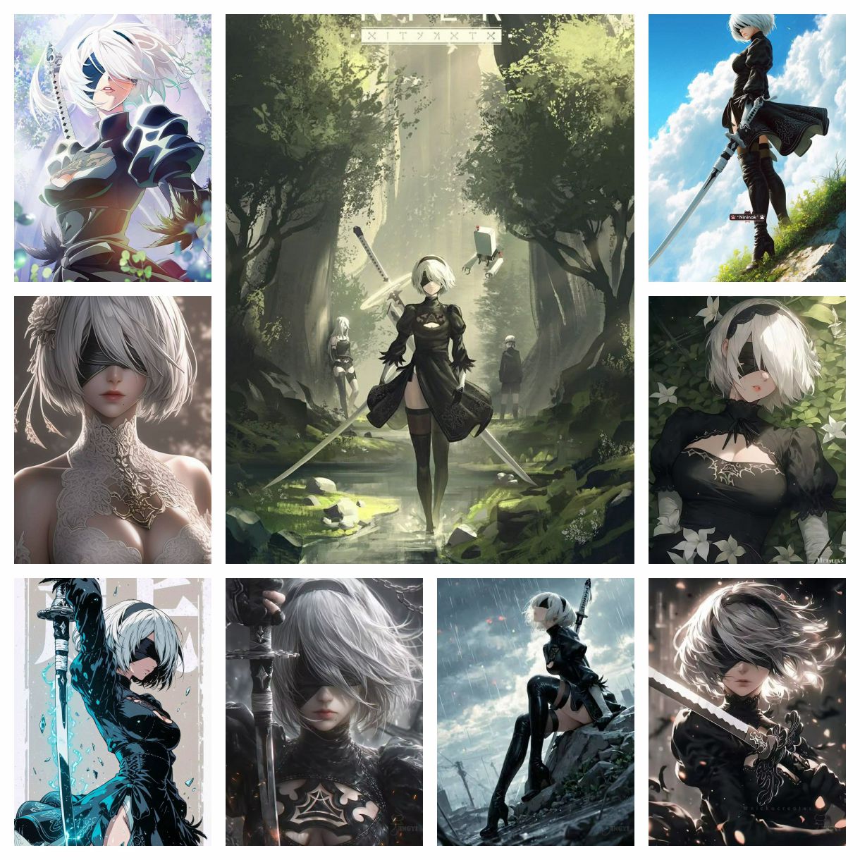 Art Craft For Toddlers - NieR:Automata Diamond Painting Kit 5D DIY