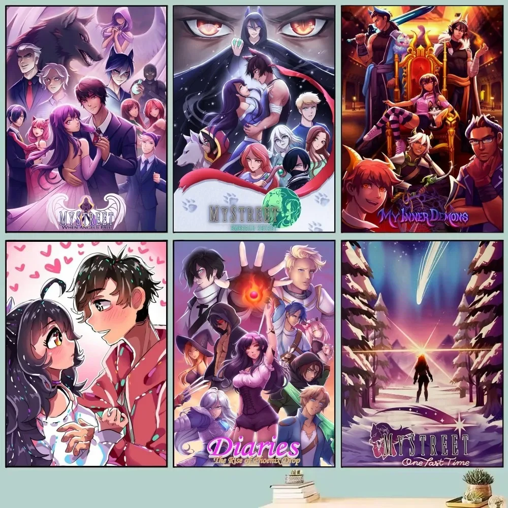 Art Craft House - Game Aphmau Aesthetic Poster Self-adhesive Art