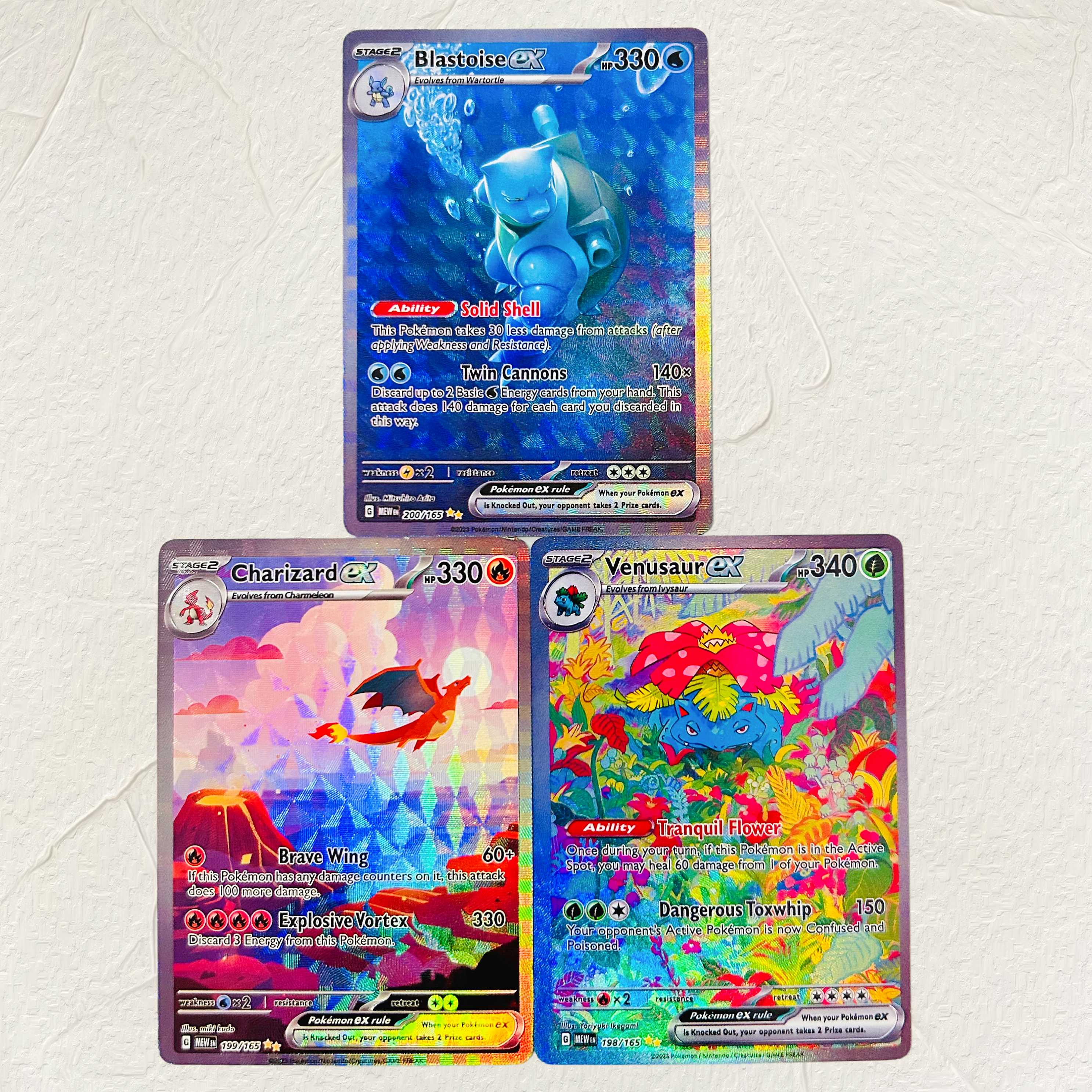 Art Craft Games - DIY Pokemon 3Pcs (Blastoise Charizard Venusaur)