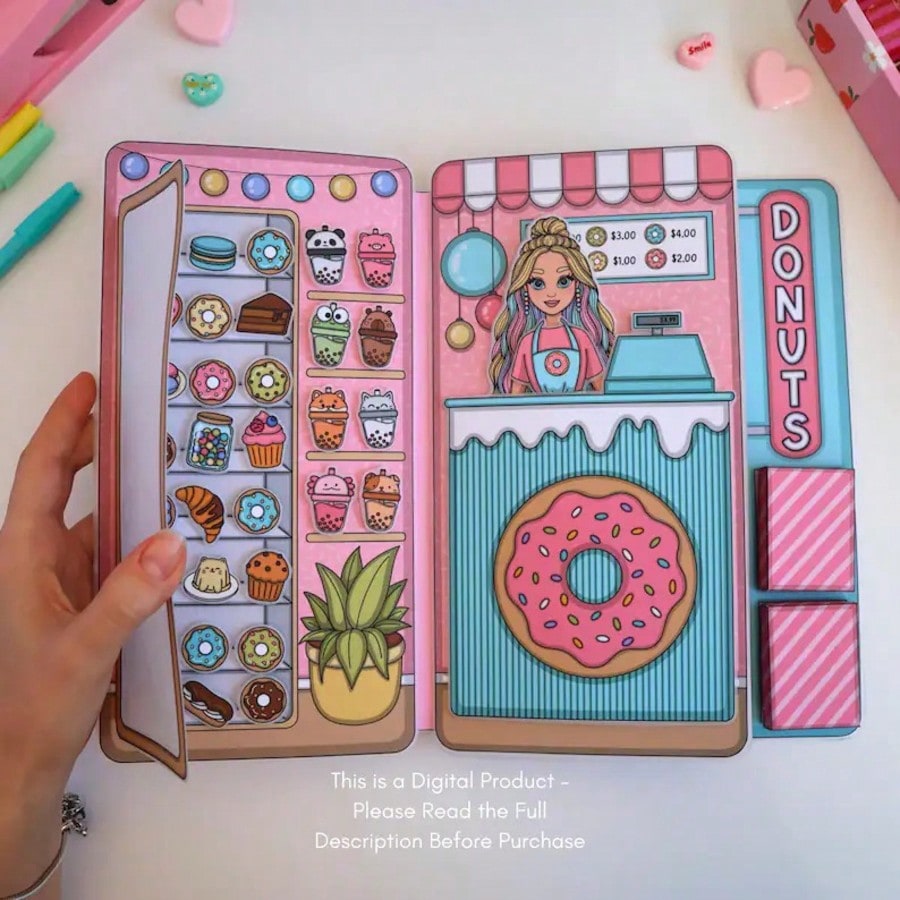 Donut Shop Pretend Play Kit, D – обзор и цена Art Craft For 3 Year Old
