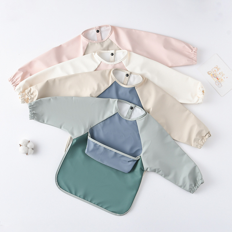Kids Baby Long Sleeved PU Bibs – обзор и цена Art Craft For Toddlers