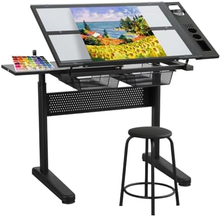 Glass Craft Table Drawing Desk – обзор и цена Art & Craft Photos