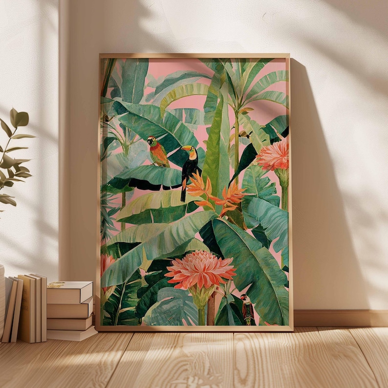 1pc Retro Tropical Canvas Post – обзор и цена Art Craft House