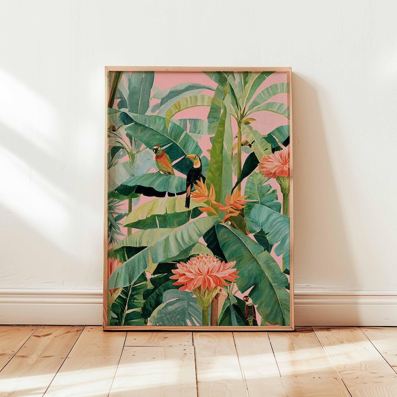 1pc Retro Tropical Canvas Post – обзор и цена Art Craft House