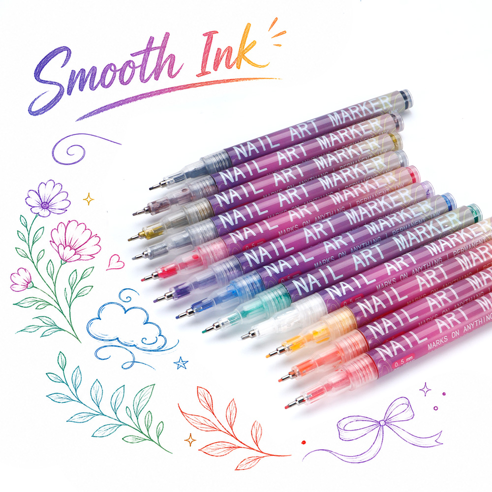 12Pcs Fine Line Marker Pen Set – обзор и цена Illustration Marker Set