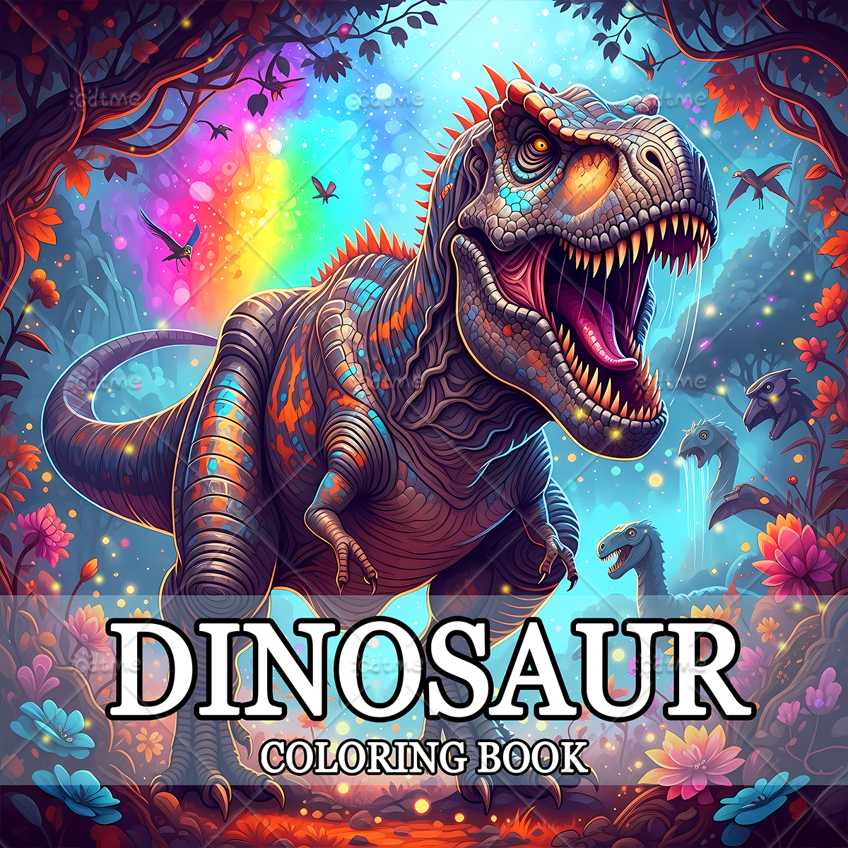 DINOSAUR Coloring Book Adult R – обзор и цена Art Craft Dinosaur
