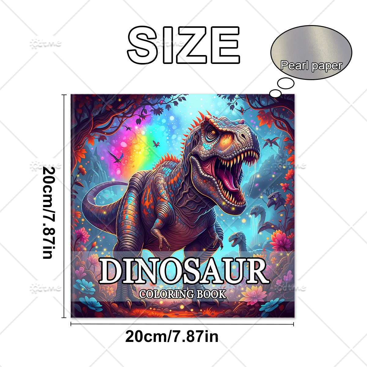 DINOSAUR Coloring Book Adult R – обзор и цена Art Craft Dinosaur