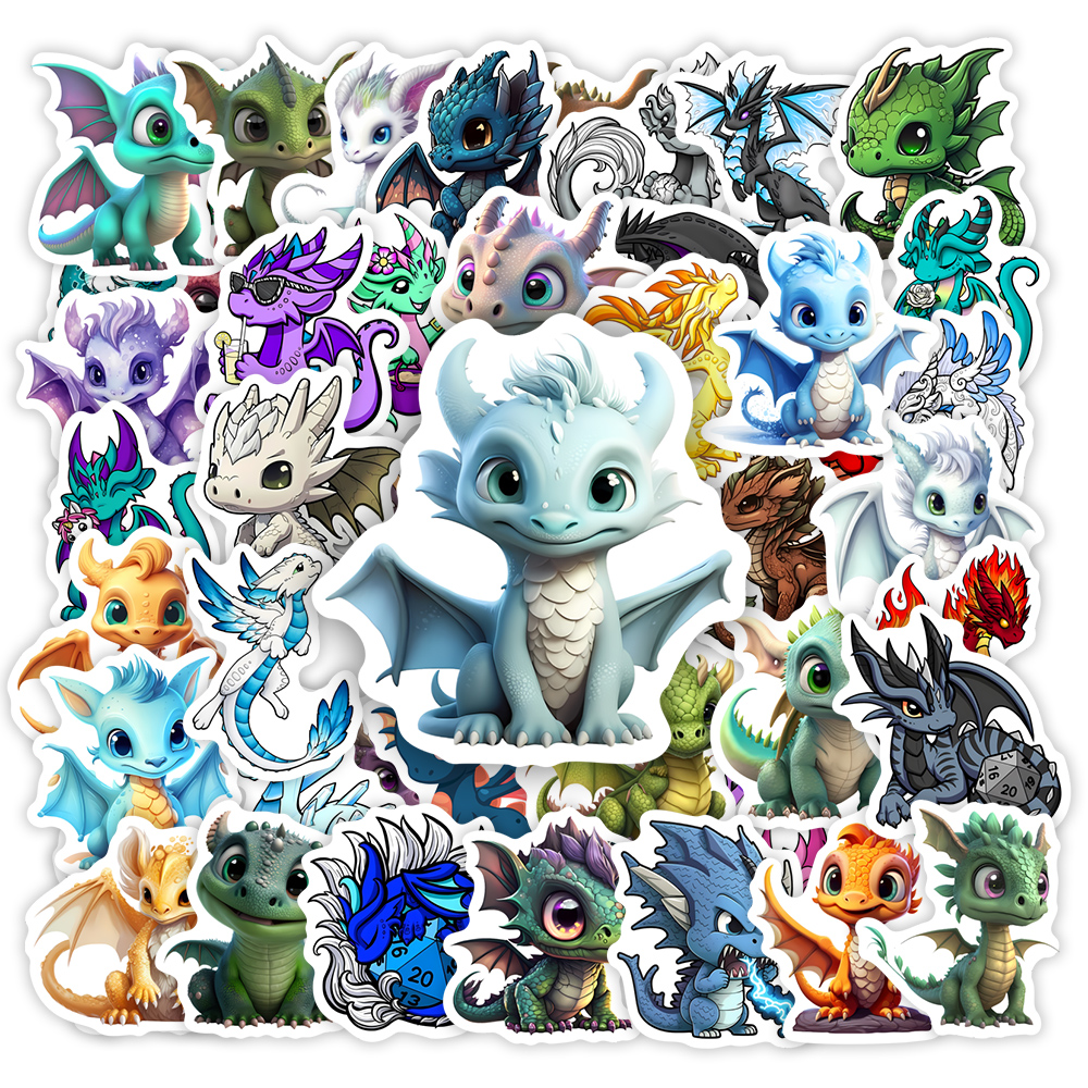 Cartoon Dragon Stickers Cute W – обзор и цена Art Craft Dinosaur