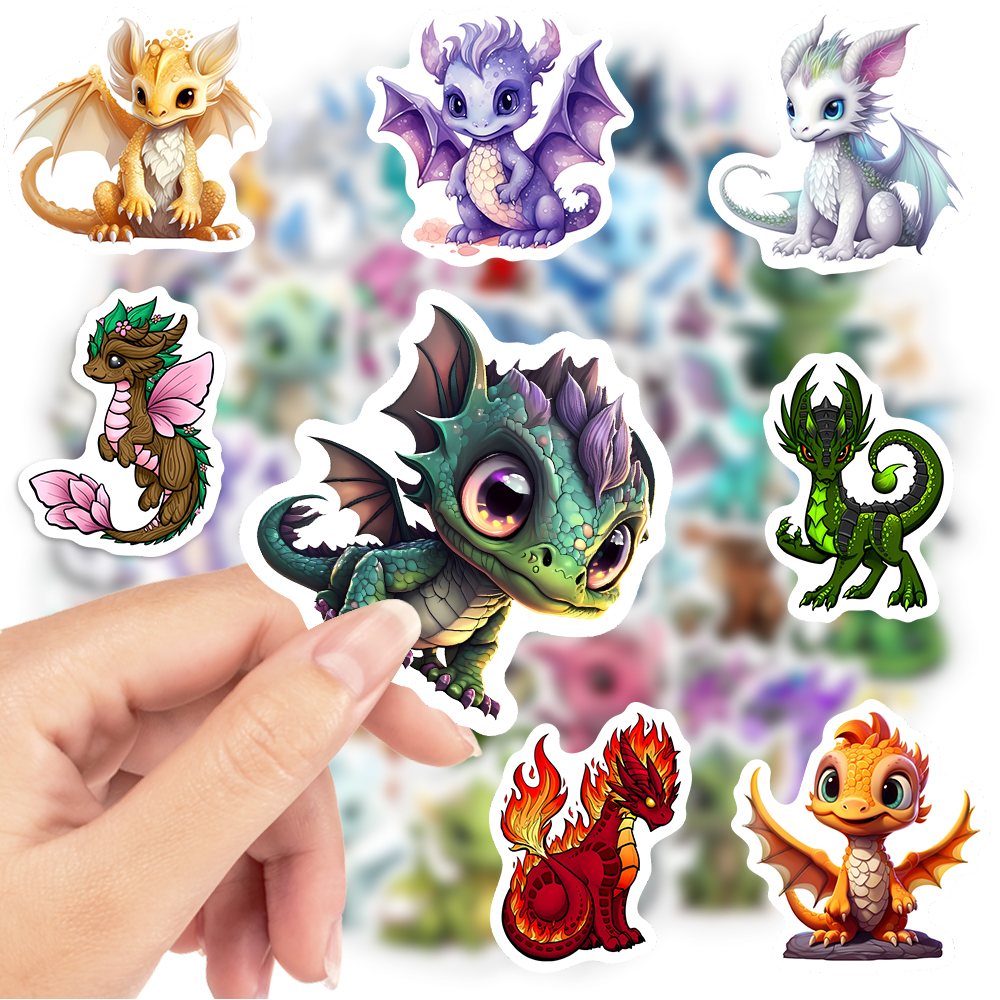 Cartoon Dragon Stickers Cute W – обзор и цена Art Craft Dinosaur