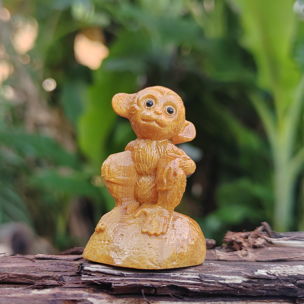 Monkey Wood Carving Statue, An – обзор и цена Art And Craft Jungle