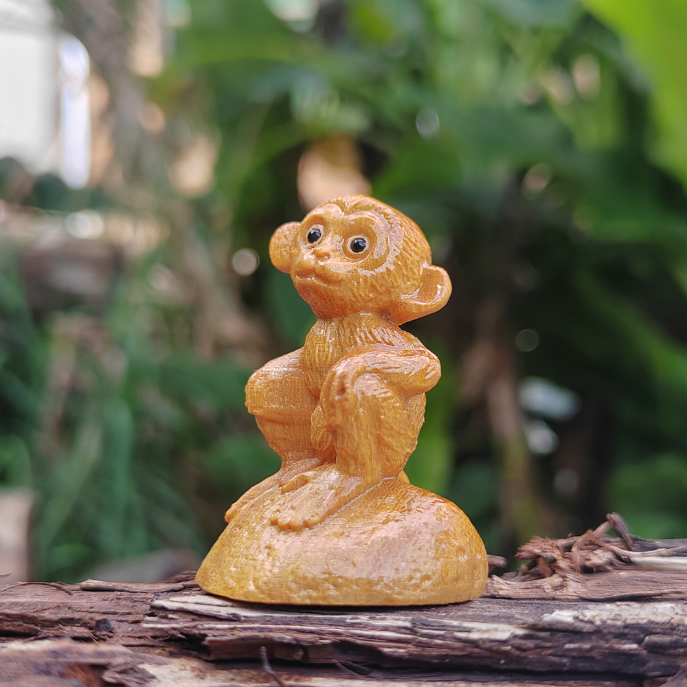 Monkey Wood Carving Statue, An – обзор и цена Art And Craft Jungle