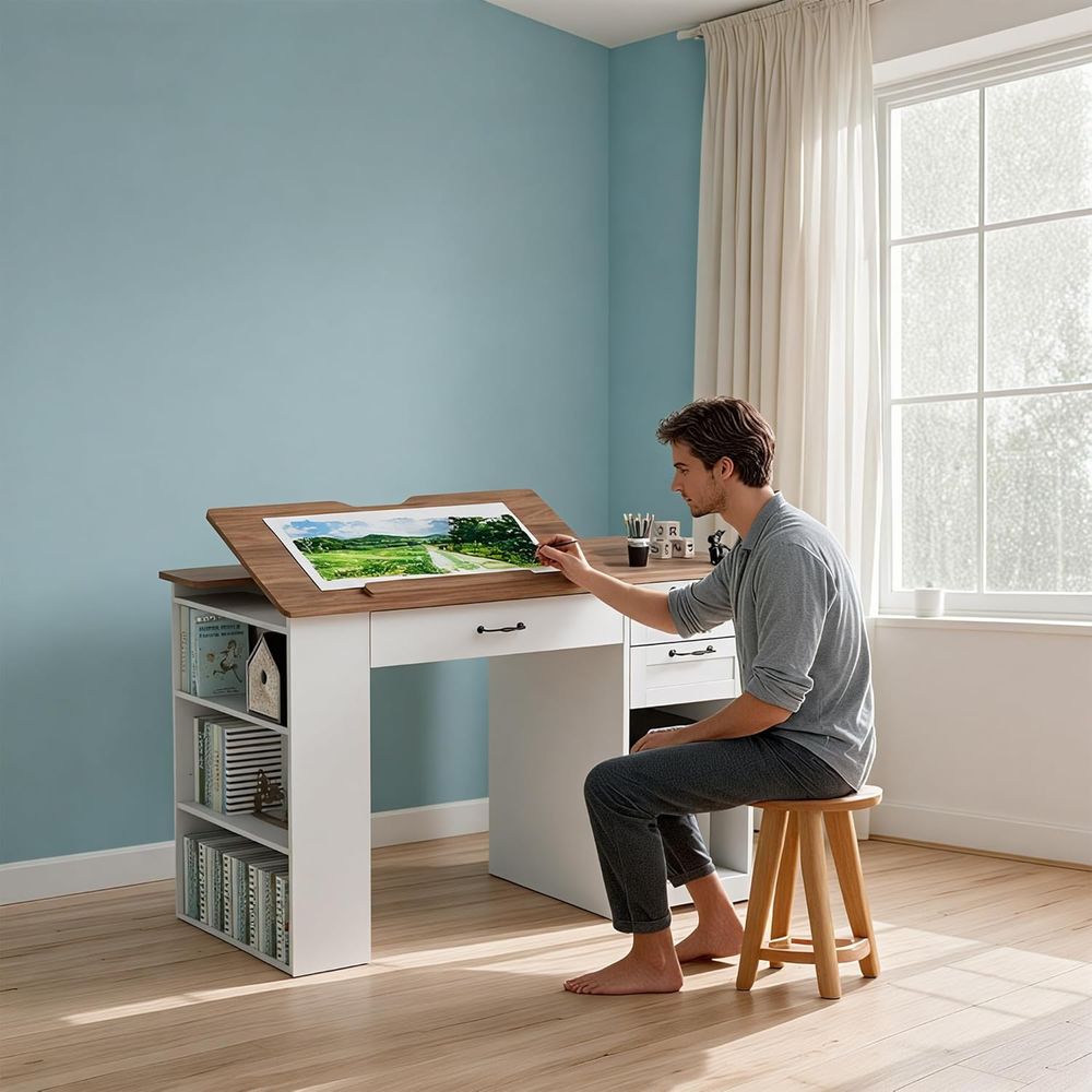 Drating Table with Storage Cab – обзор и цена Art & Craft Photos