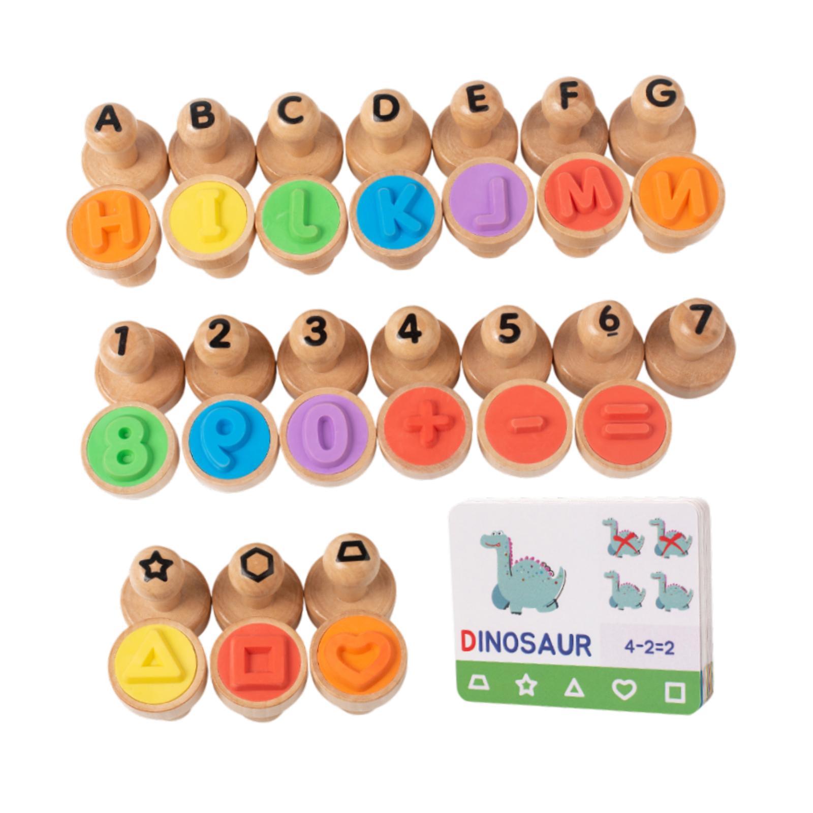 Wooden Alphabet Number Stamp E – обзор и цена Art Craft For 3 Year Old