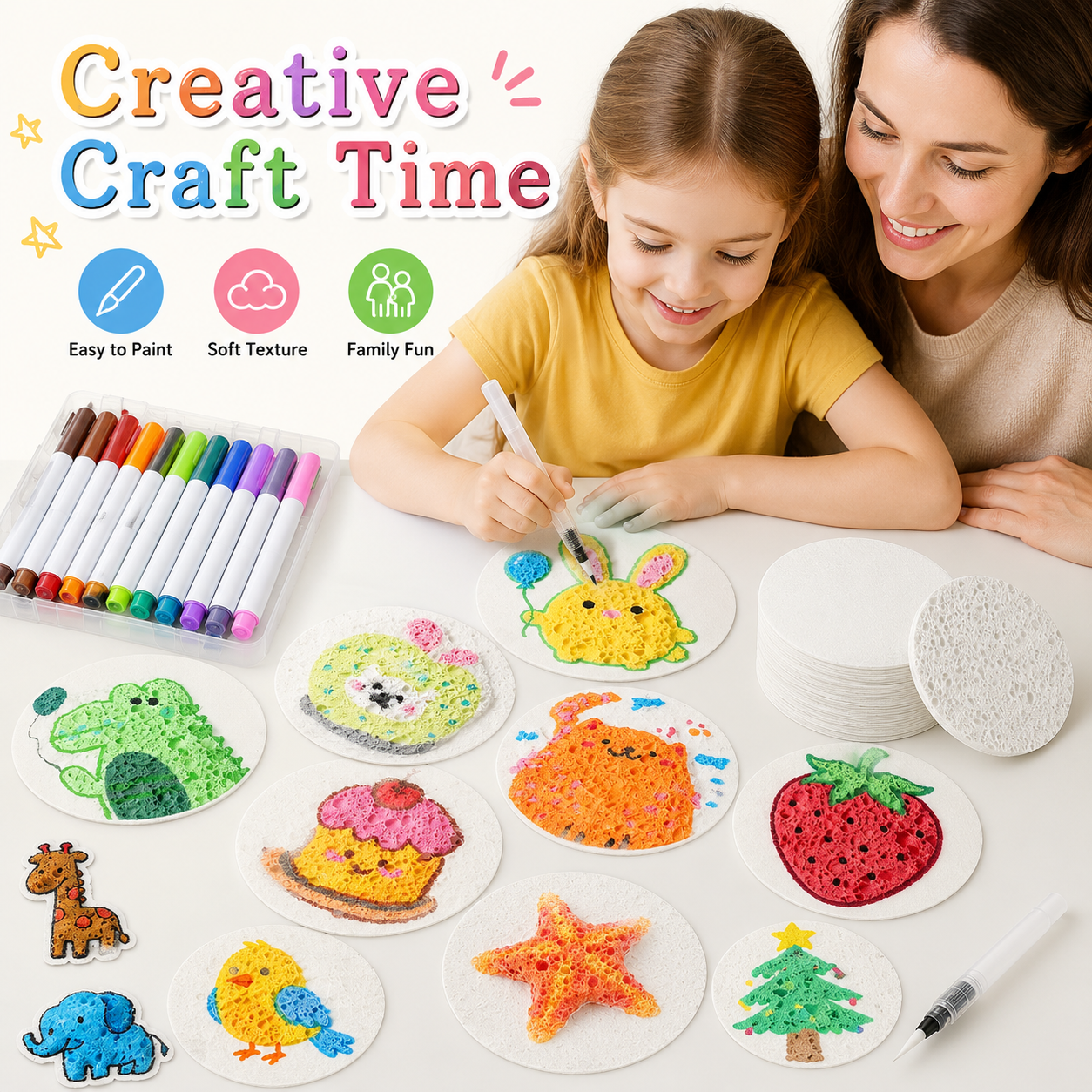 3D Puffy Foam Painting Paper M – обзор и цена Art Craft Using Paper