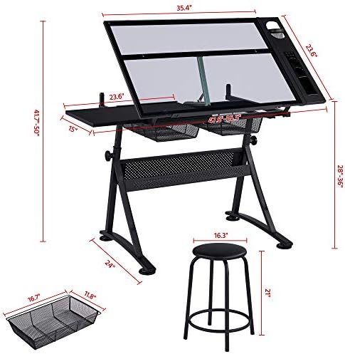 Drafting Table w/Stool Height  – обзор и цена Art & Craft Photos