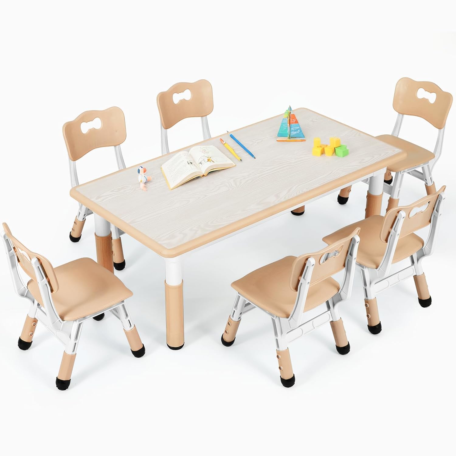 Kids Table and 6 Chairs Set, H – обзор и цена Art Craft Activities For Preschoolers