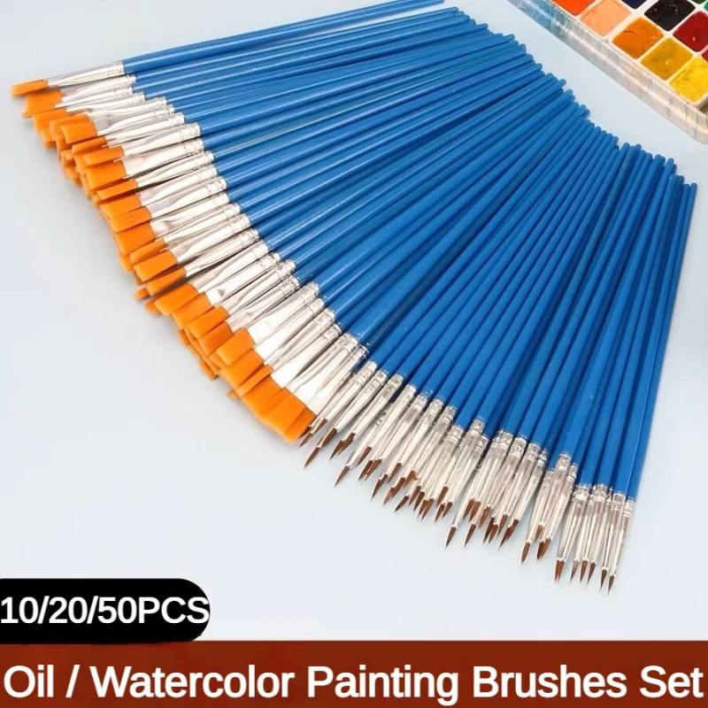 10/20/50 PCS Paint Brushes Set – обзор и цена Art Craft For 3 Year Old