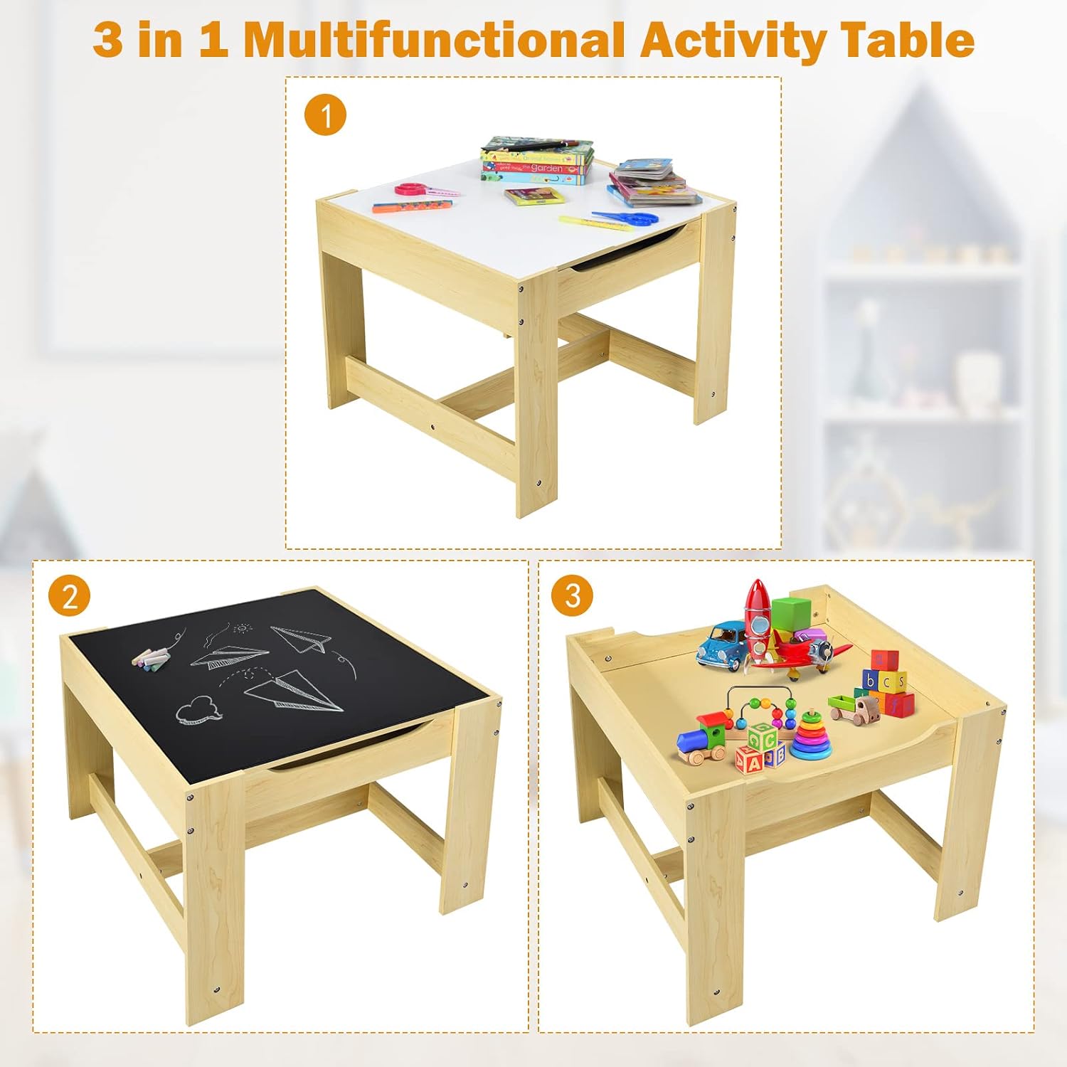 Kids Table and Chair Set, 3 in – обзор и цена Art Craft For Toddlers