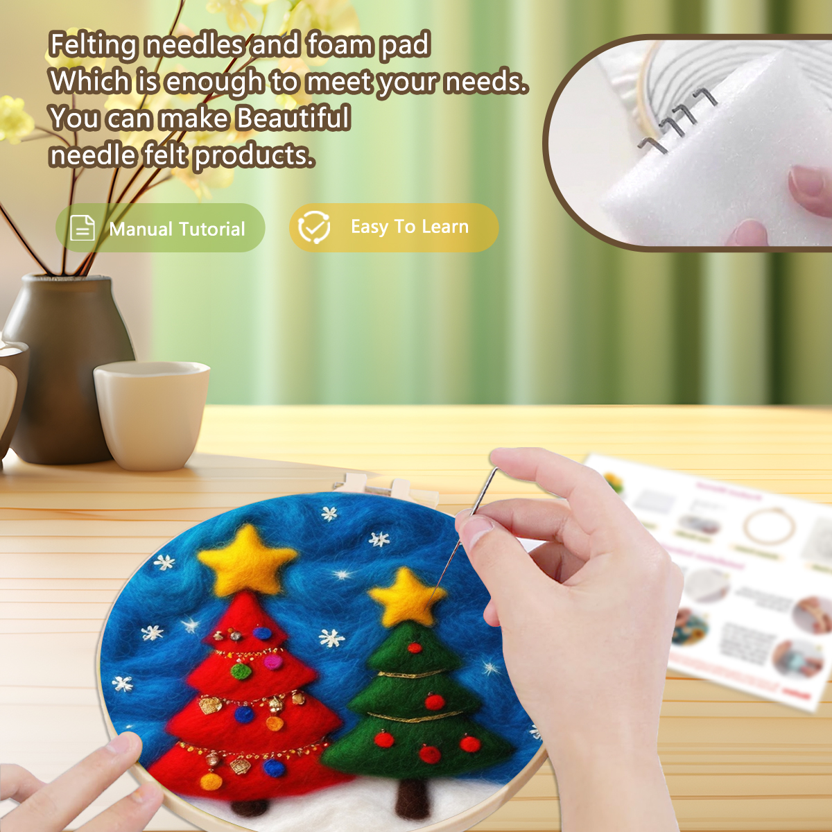 RUOPOTY Wool Felt Painting Pic – обзор и цена Art Craft Kite