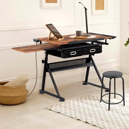 Adjustable Drafting Table with – обзор и цена Art & Craft Photos