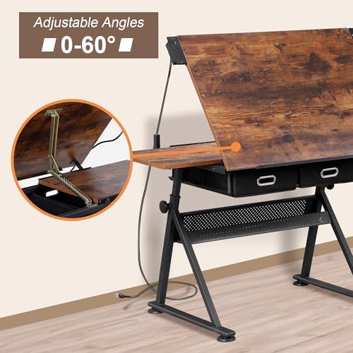 Adjustable Drafting Table with – обзор и цена Art & Craft Photos
