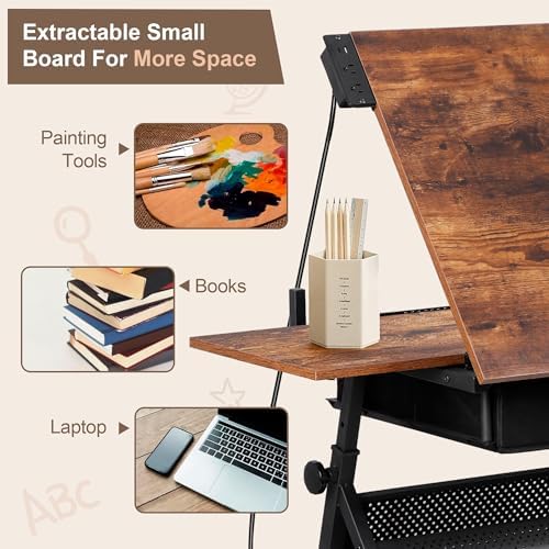 Adjustable Drafting Table with – обзор и цена Art & Craft Photos