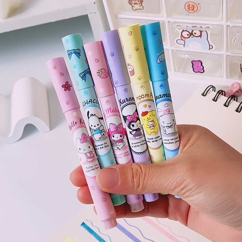 6Pcs Sanrio Hello Kitty Highli – обзор и цена Illustration Marker Set