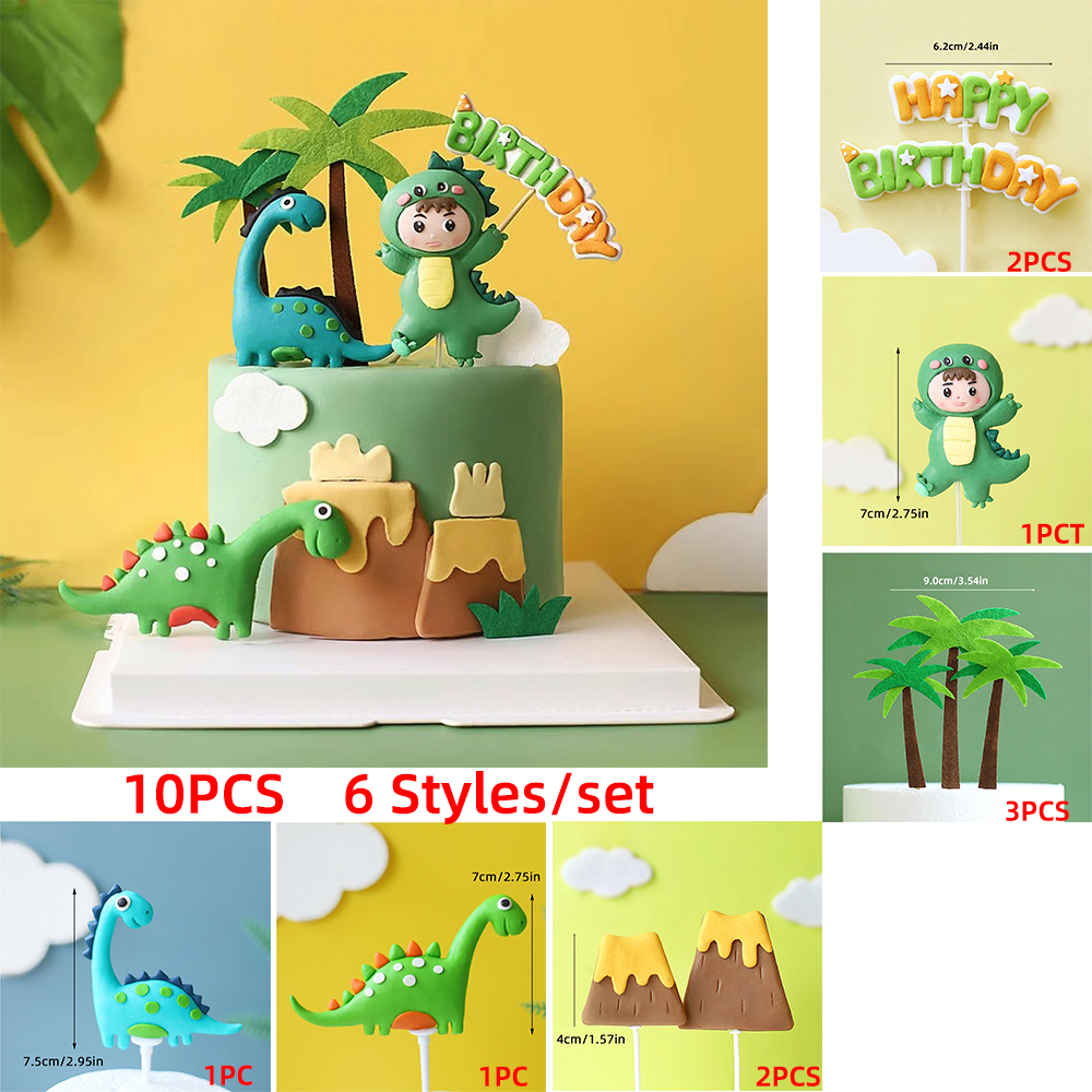 Dinosaur Birthday Cake Topper  – обзор и цена Art Craft Dinosaur