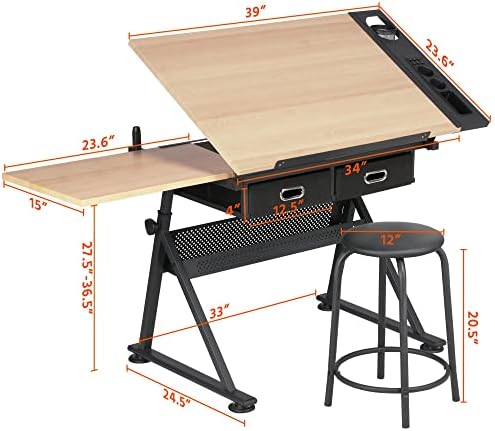 Drafting Table for Artists, He – обзор и цена Art & Craft Photos