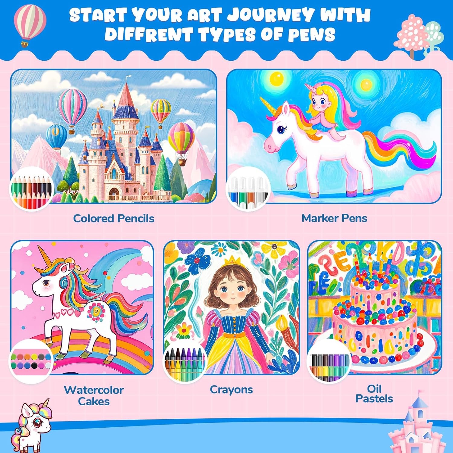 Coloring Book Set for Kids, Di – обзор и цена Illustration Marker Set