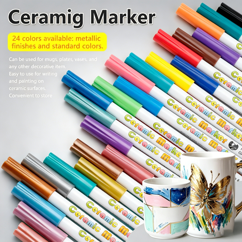 12/24 Colors Ceramic Acrylic M – обзор и цена Illustration Marker Set