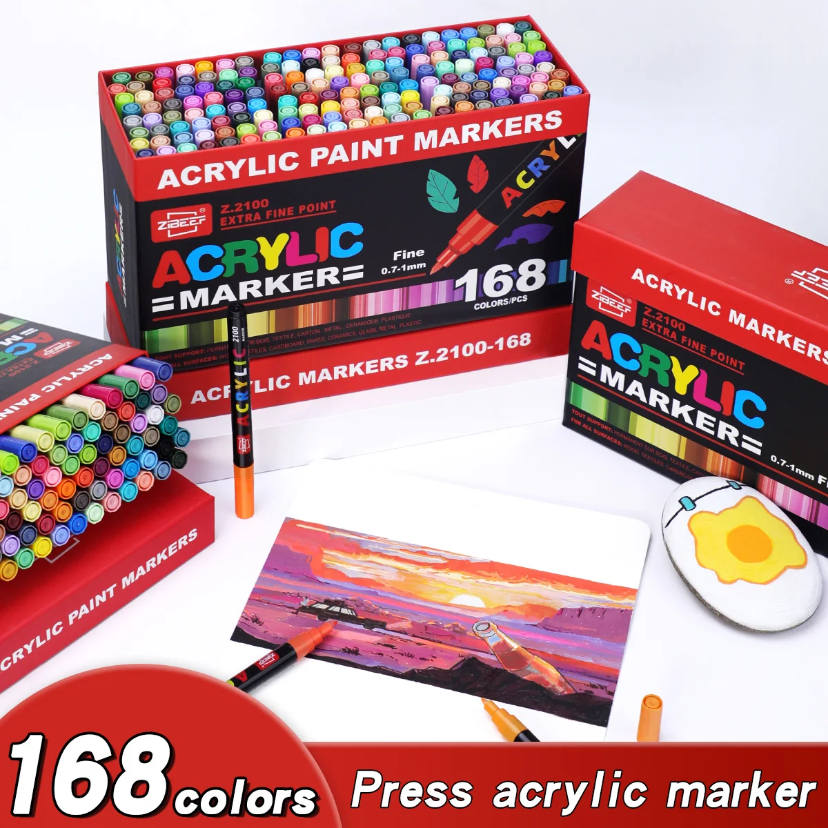 36-240 Colors Acrylic Paint Ma – обзор и цена Illustration Marker Set