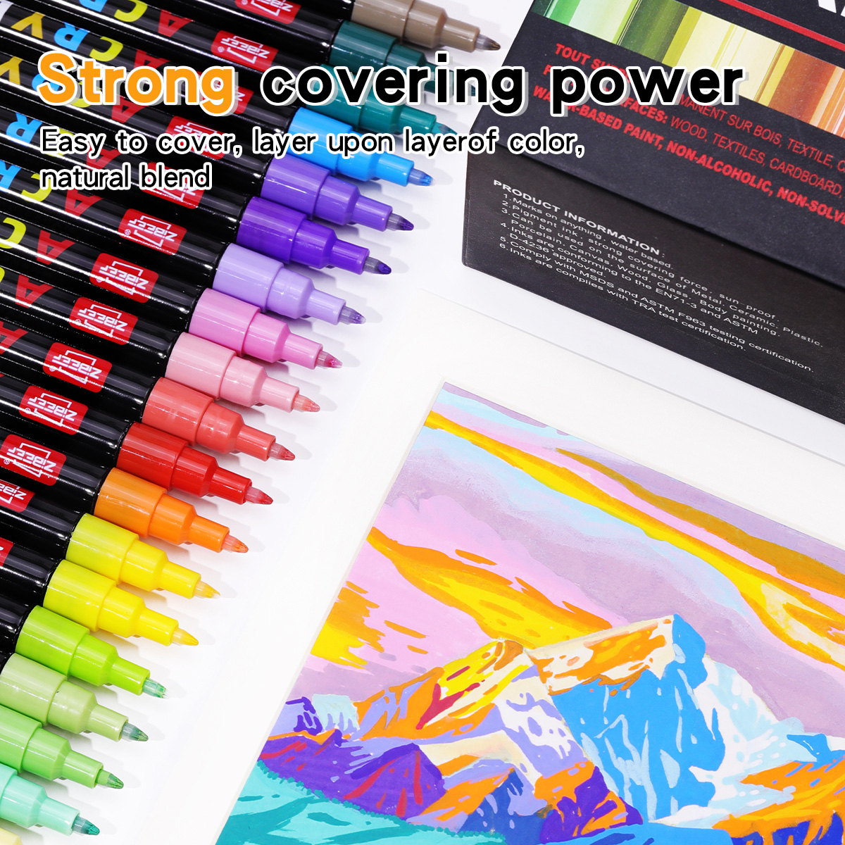 36-240 Colors Acrylic Paint Ma – обзор и цена Illustration Marker Set