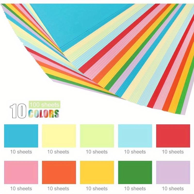 100Sheets A4 Colored Cardstock – обзор и цена Art Craft Using Paper