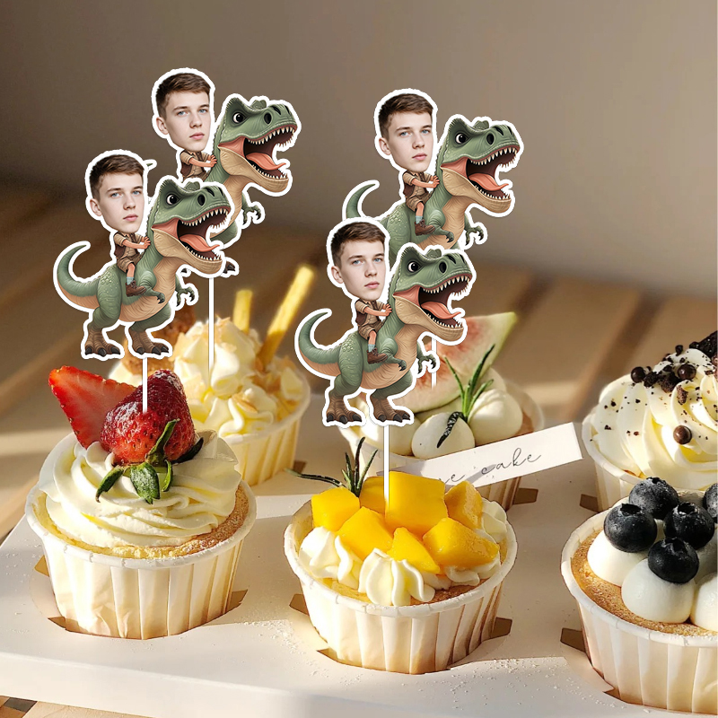 12/24pcs Custom Portrait Face  – обзор и цена Art Craft Dinosaur