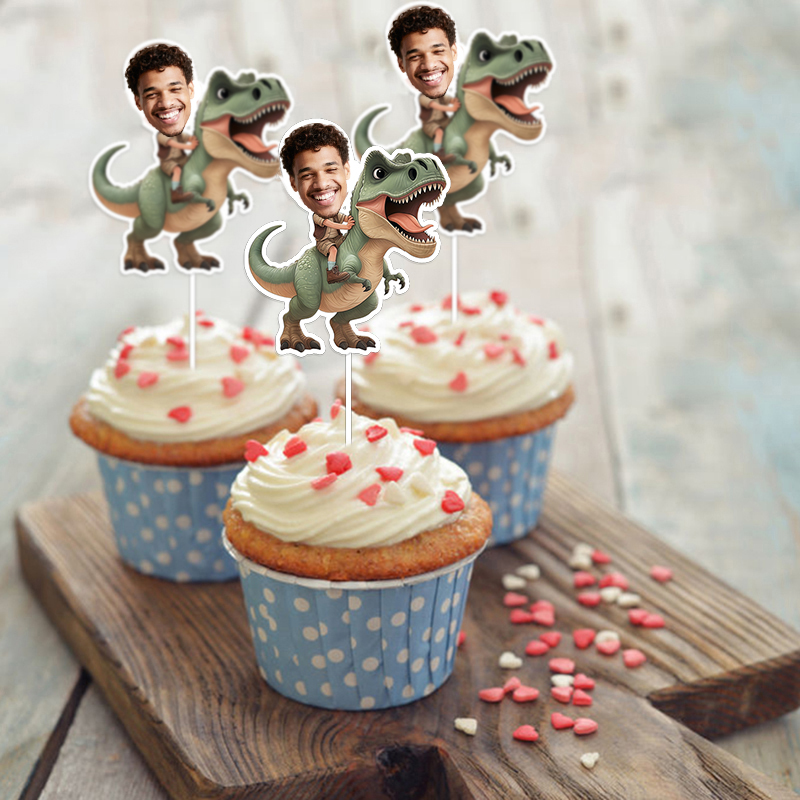12/24pcs Custom Portrait Face  – обзор и цена Art Craft Dinosaur
