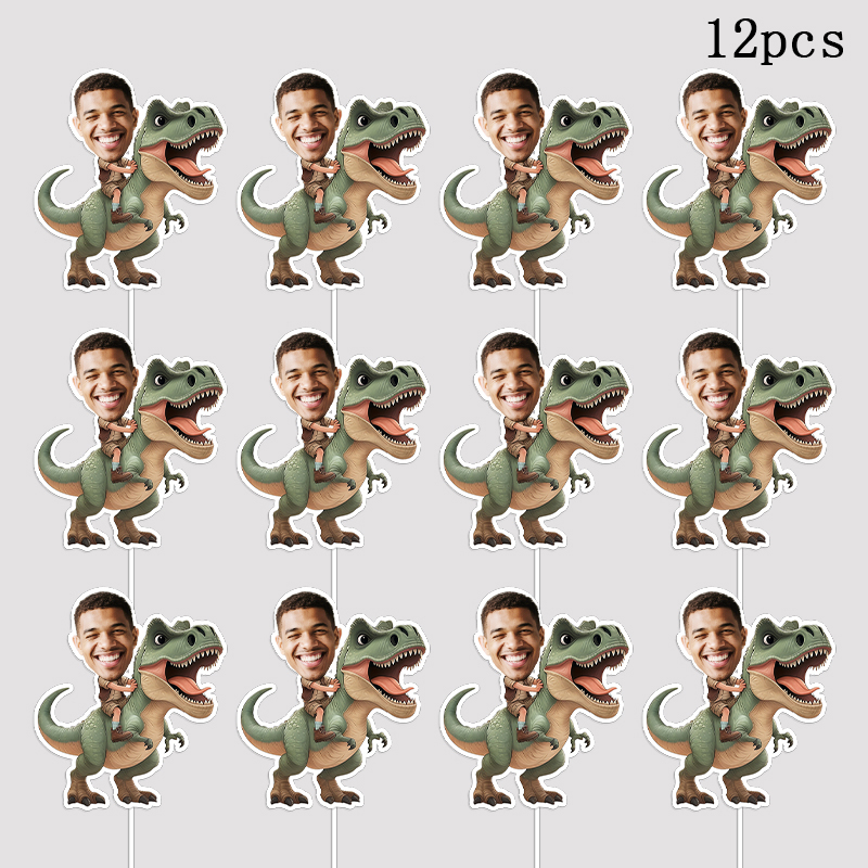 12/24pcs Custom Portrait Face  – обзор и цена Art Craft Dinosaur