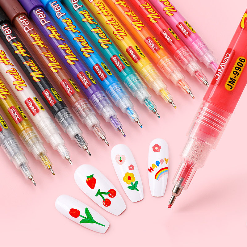 12 Colors Marker Nail Art Pen  – обзор и цена Illustration Marker Set