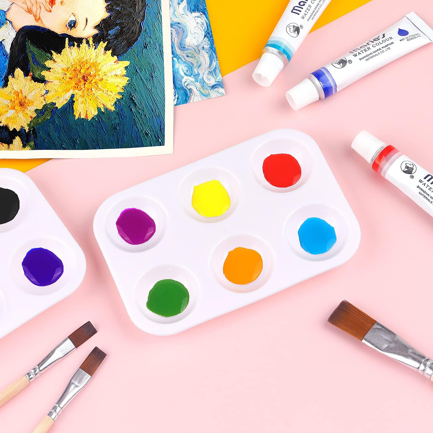 White Plastic Paint Tray Palet – обзор и цена Art Craft For 3 Year Old