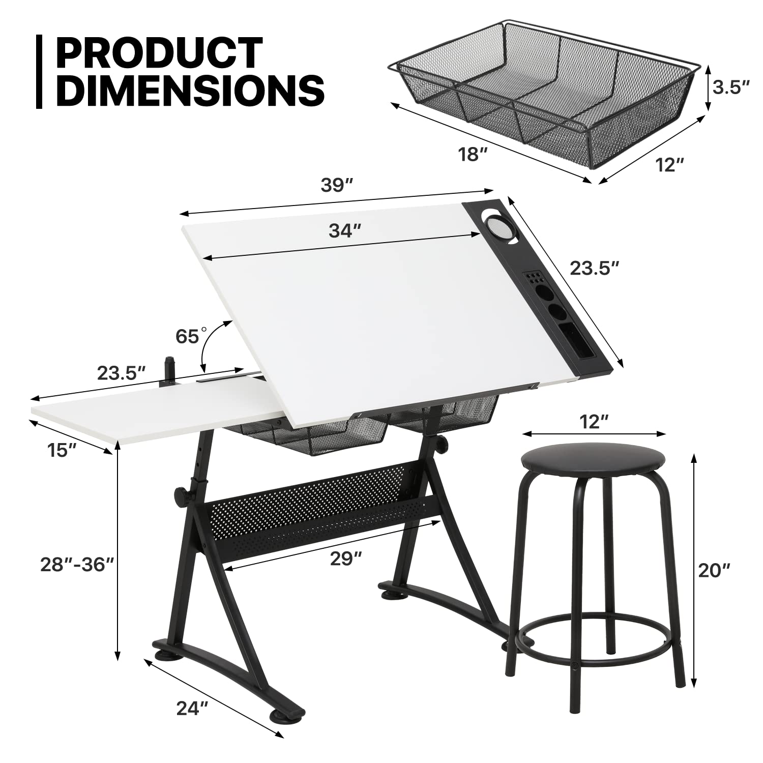 Art Deco Drafting Table, Heigh – обзор и цена Art & Craft Photos