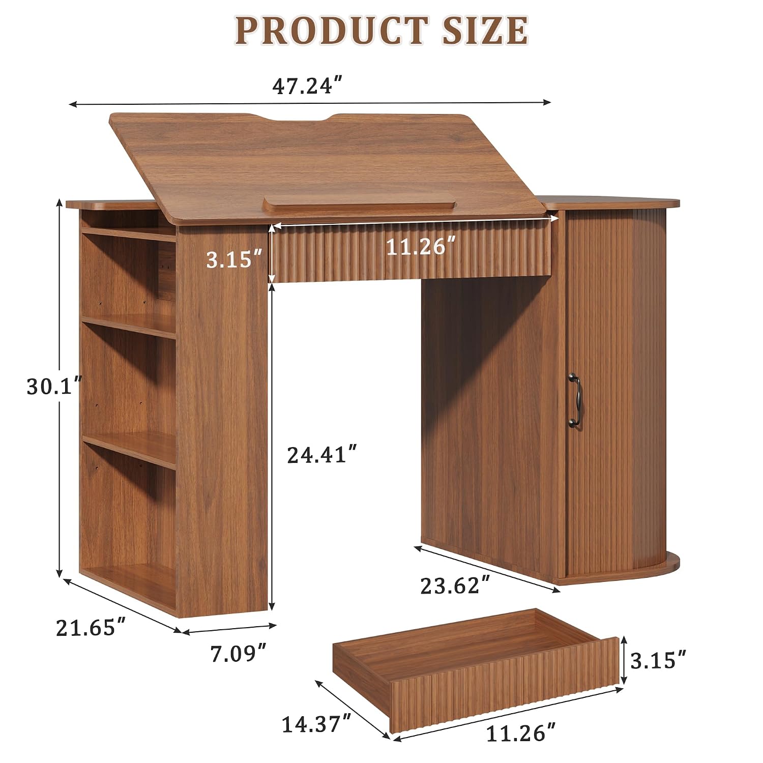 Drafting Table with Storage Ca – обзор и цена Art & Craft Photos