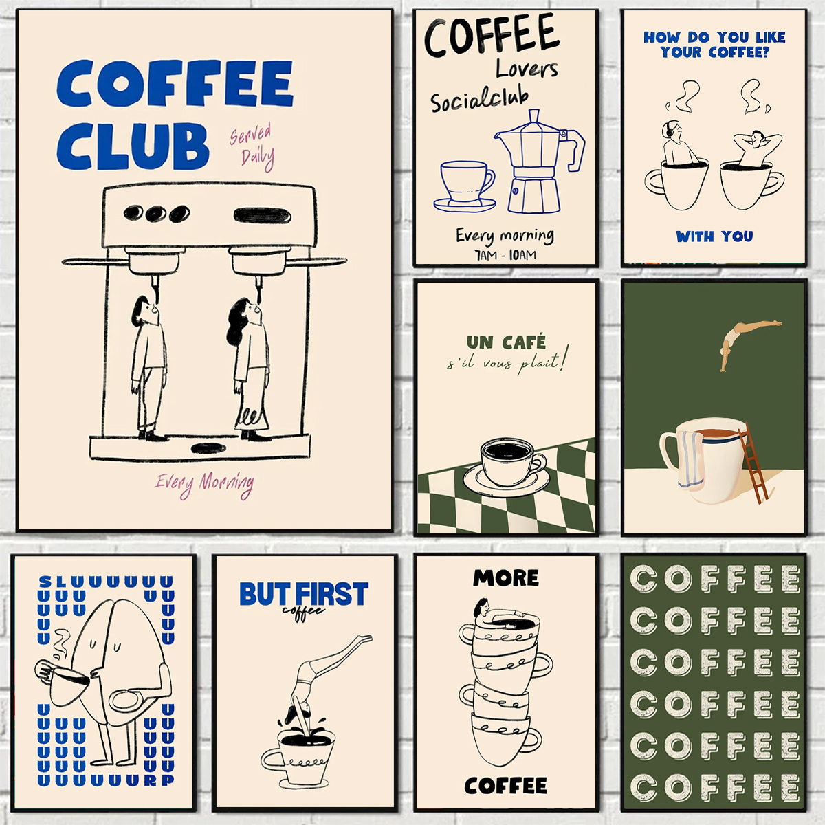 Abstract Funny Coffee Club Ser – обзор и цена Art Craft House