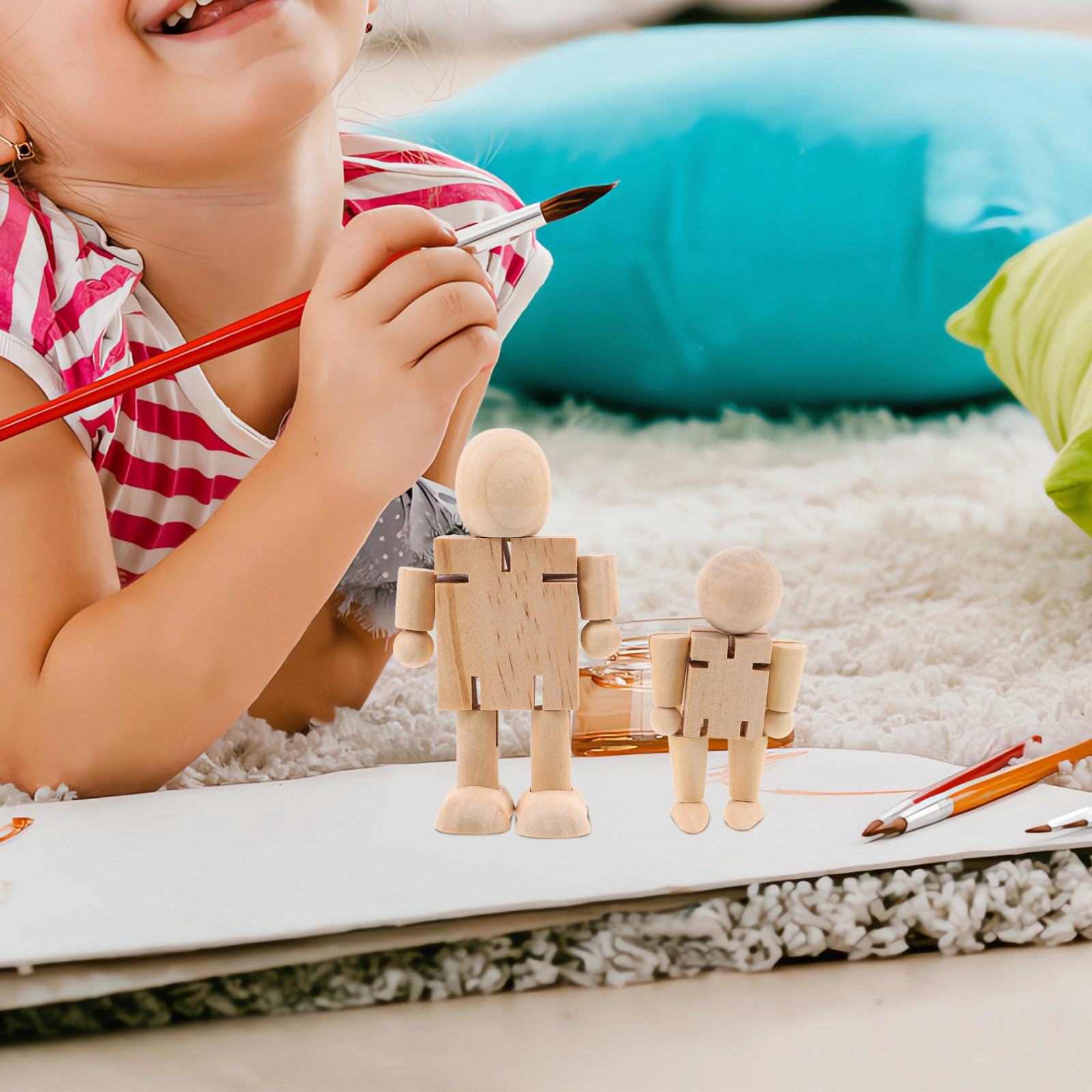 10Pcs Paintable Wooden Peg Fig – обзор и цена Art Craft Robot