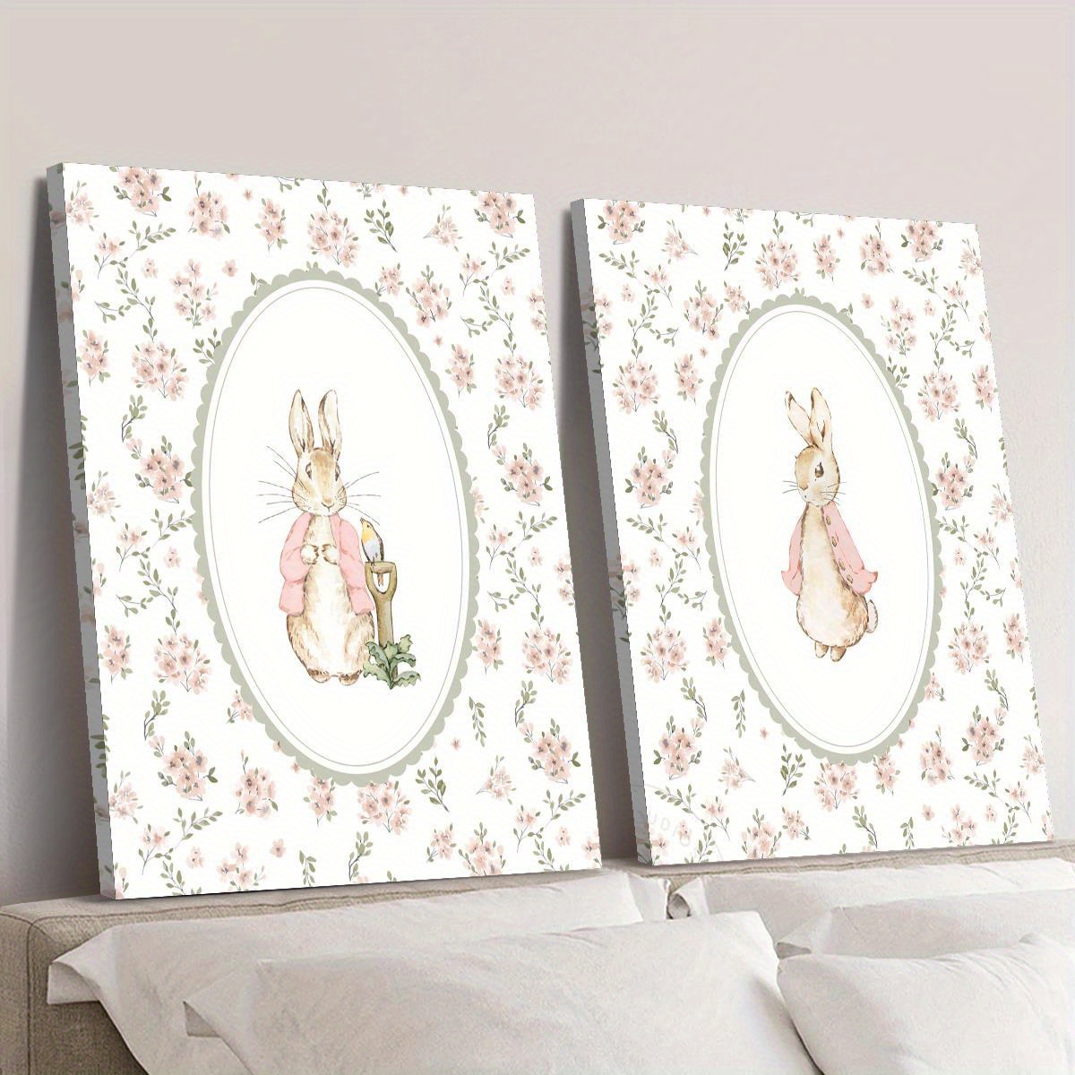 2pcs Retro Easter Rabbit Canva – обзор и цена Art Craft House