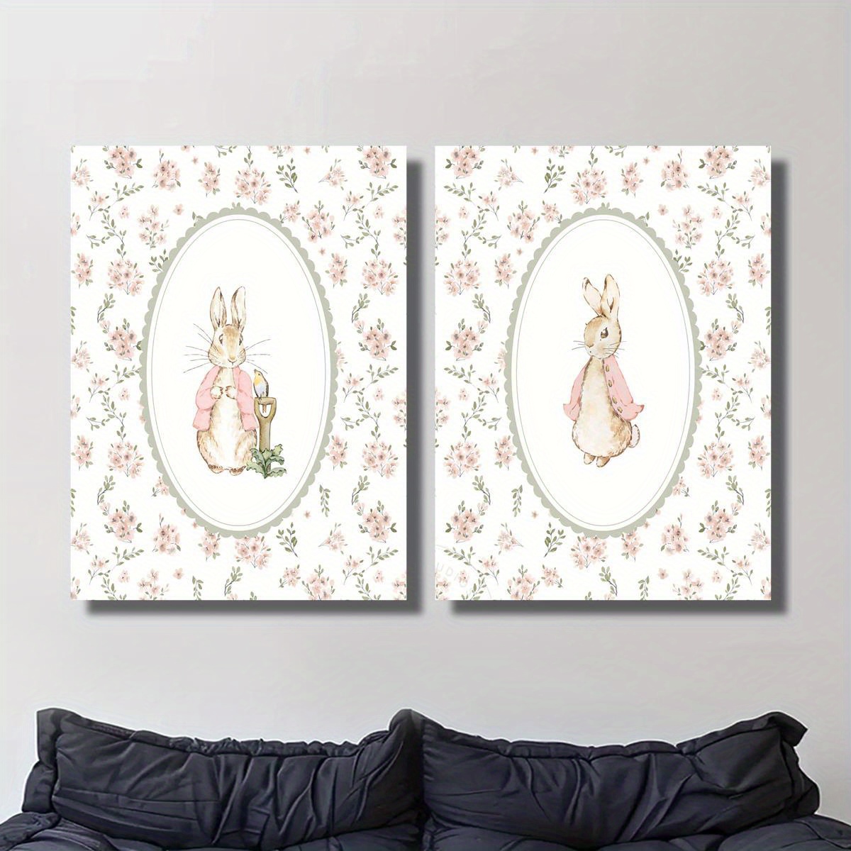2pcs Retro Easter Rabbit Canva – обзор и цена Art Craft House