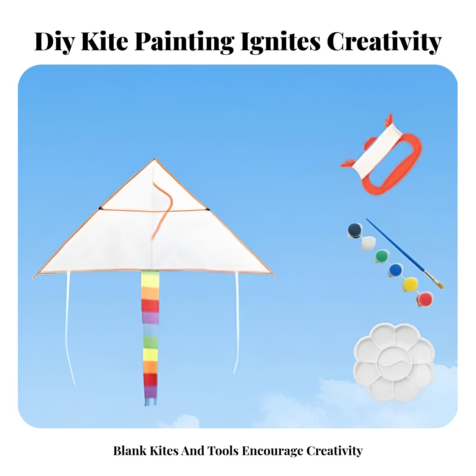 DIY Hand-Painted Blank Kite fo – обзор и цена Art Craft Kite